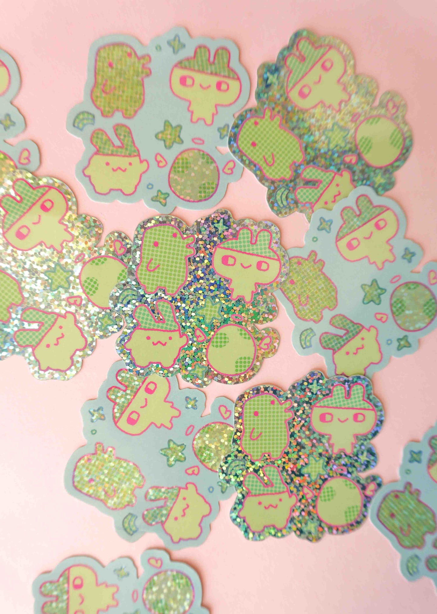 Tamagotchi Glitter Stickers