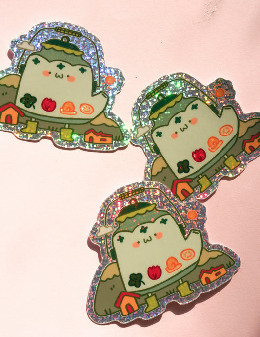 Cottage Tea Bear Stickers