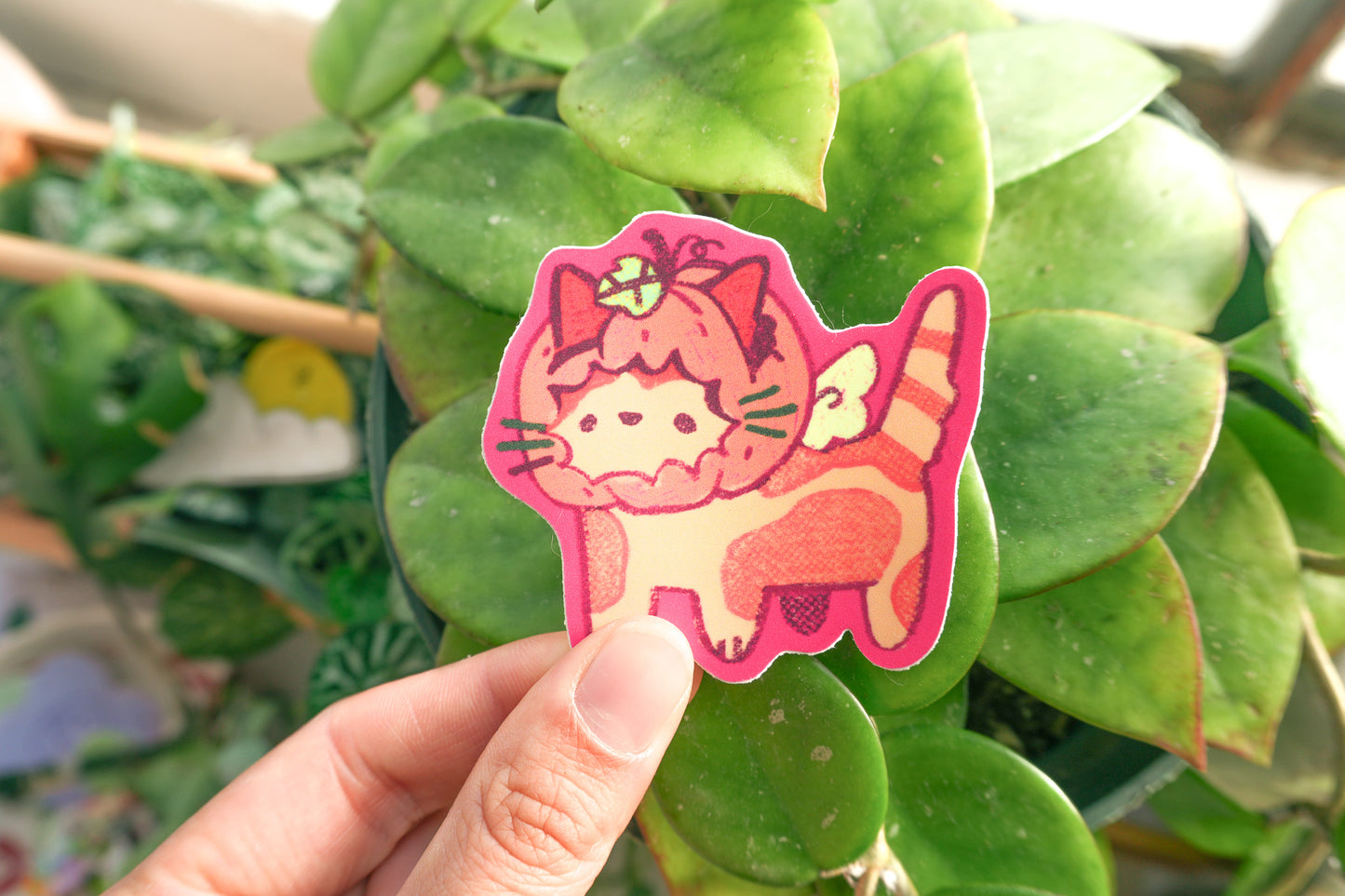 Loafing Cat Stickers