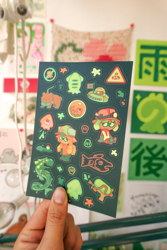 Salmon Run Sticker Sheet