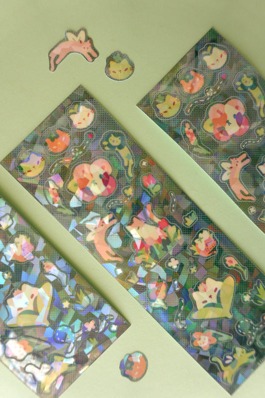 Fairy Cats Sticker Sheet
