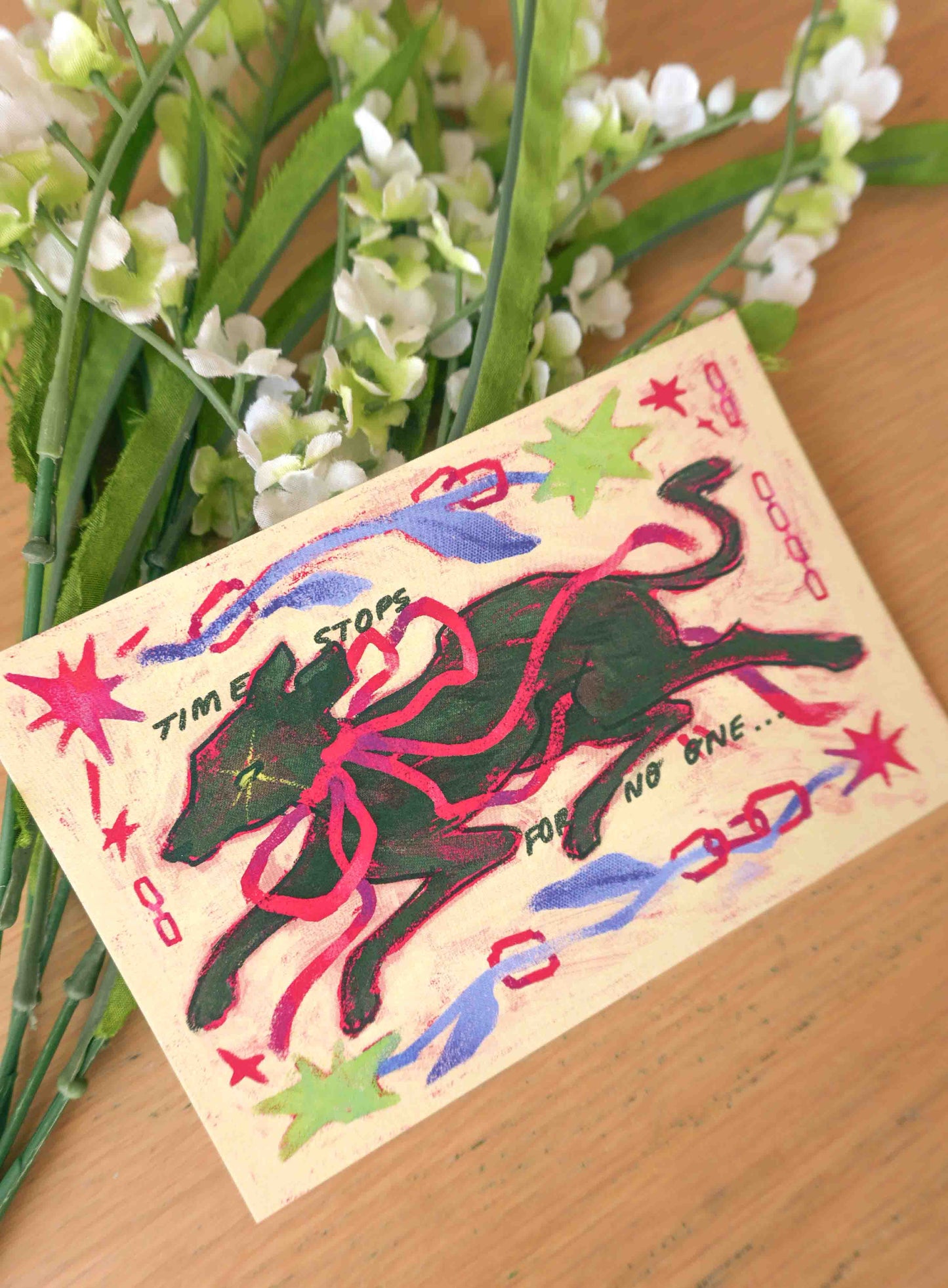 Time Hound Postcard Print