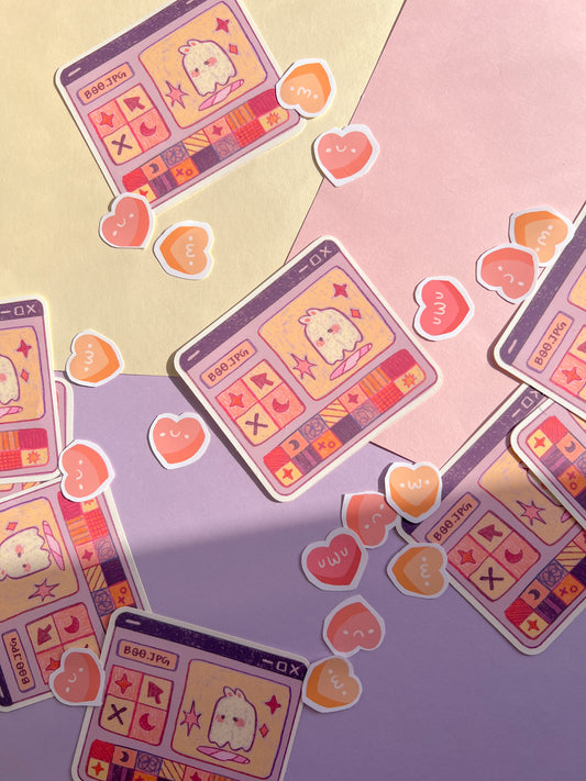 BOO.PNG Sweet Ghostie Pop Up Window Sticker