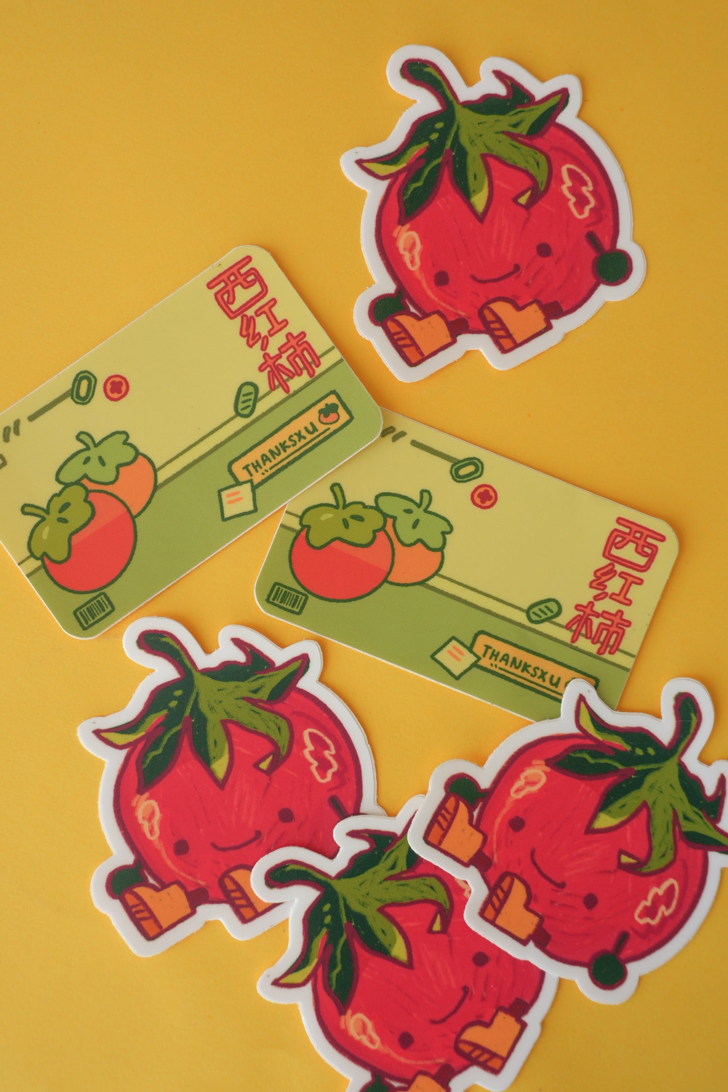 Tomato Grocery Stickers