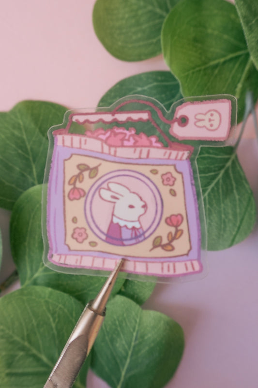 Bunny Tea Time Sticker