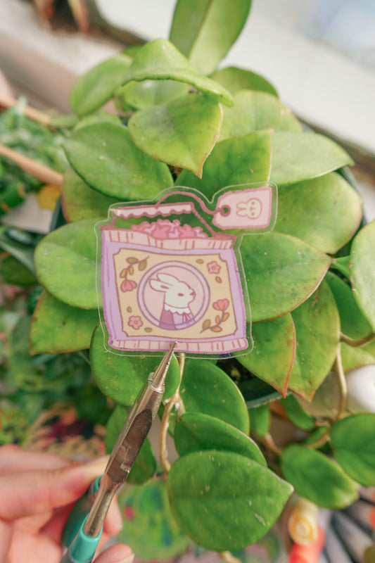 Bunny Tea Time Sticker