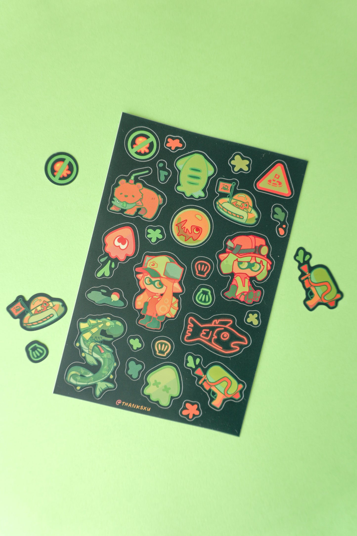Salmon Run Sticker Sheet