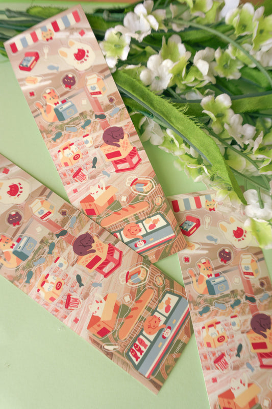 Shop Cats Sticker Sheet
