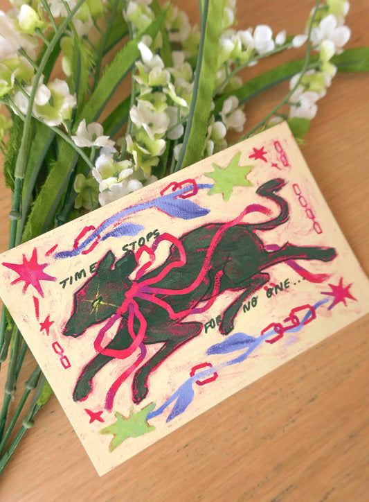 Time Hound Postcard Print