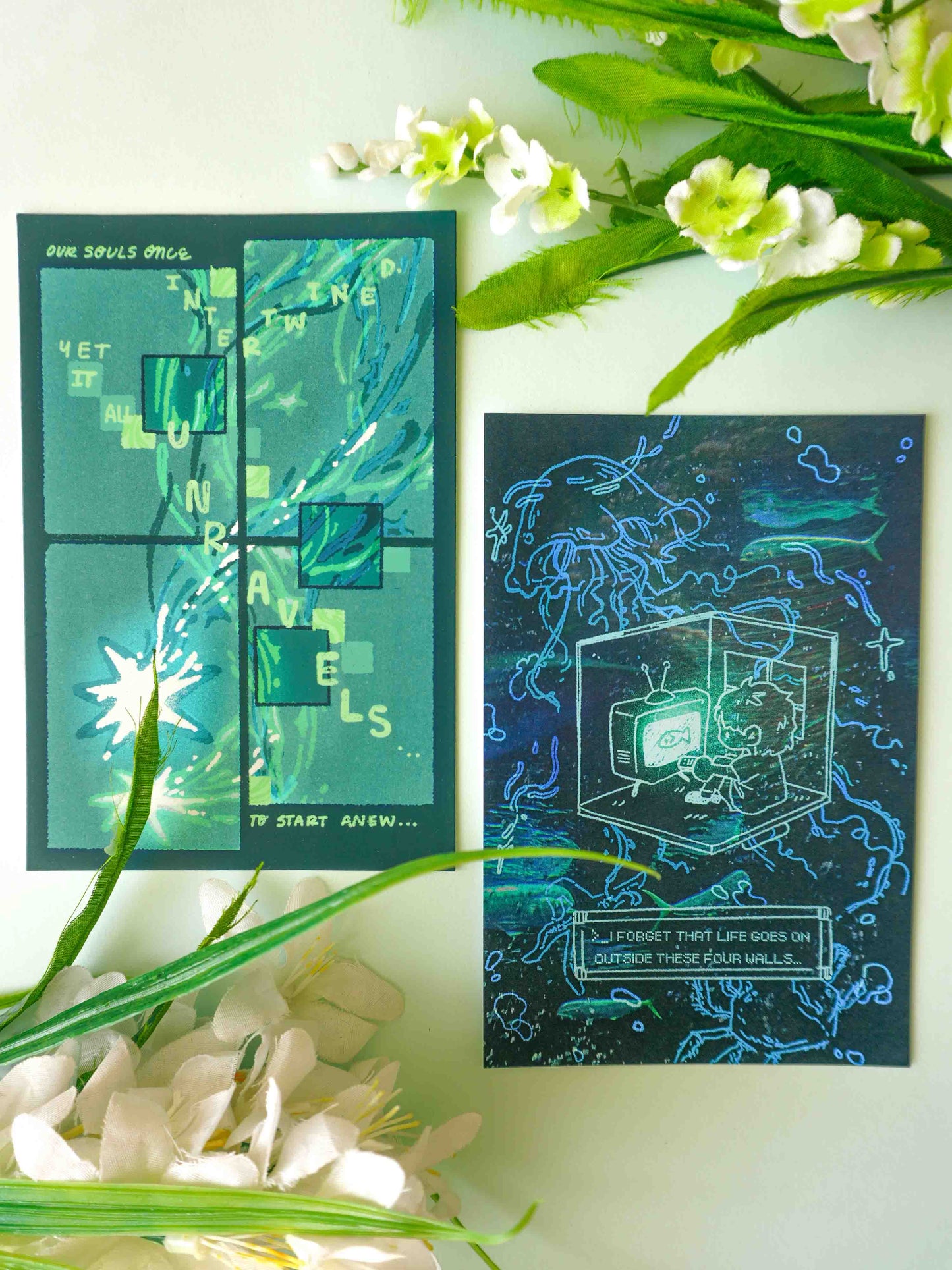 Blue Reflection Postcard Prints
