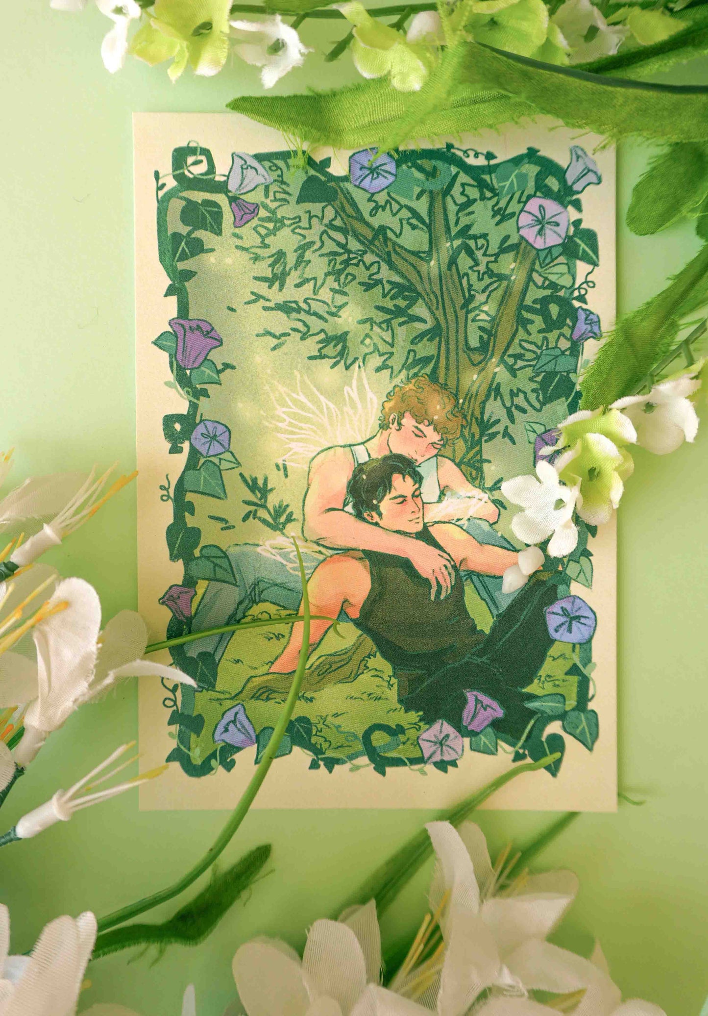 Ember and Ice Faerie Postcard Print