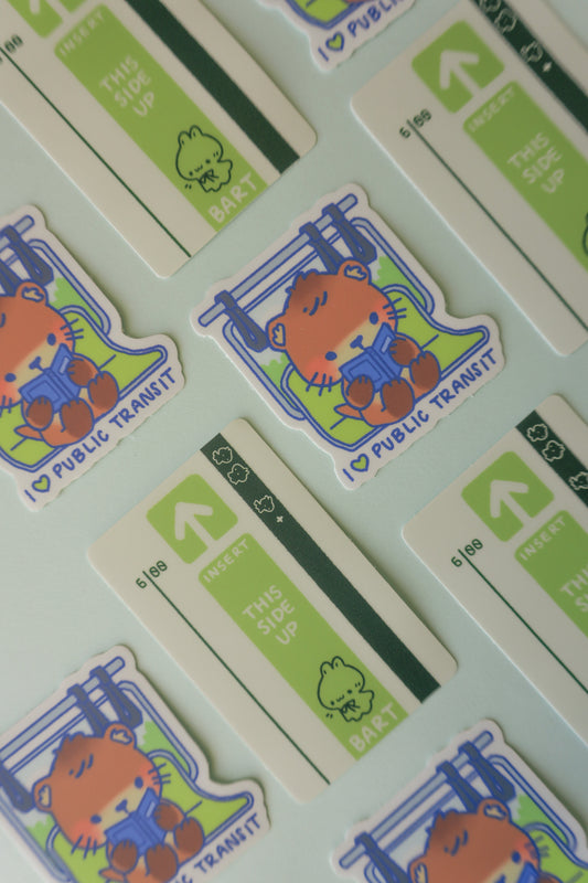 Public Transportation Love Stickers