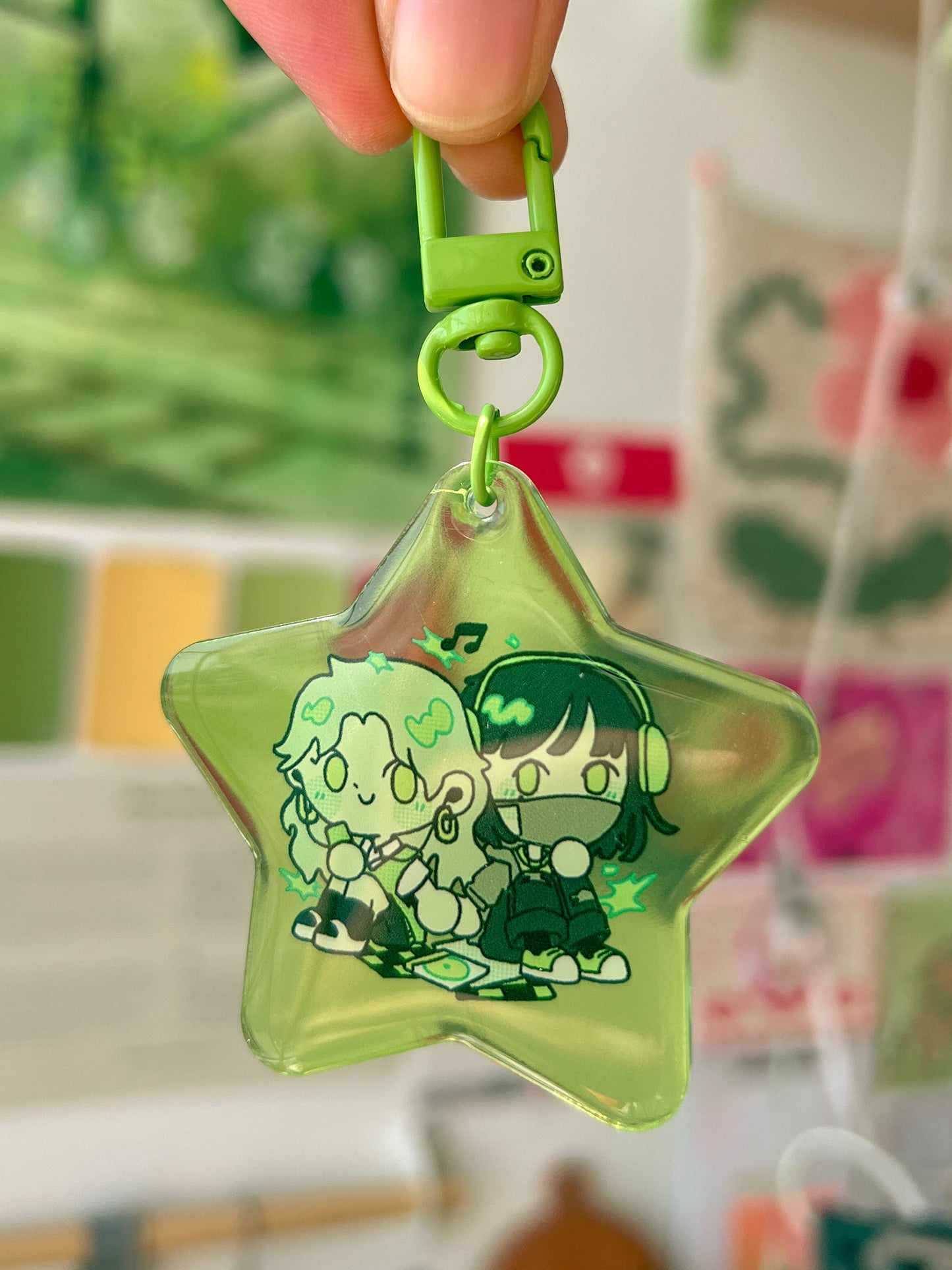 Green Yuri Star Charm