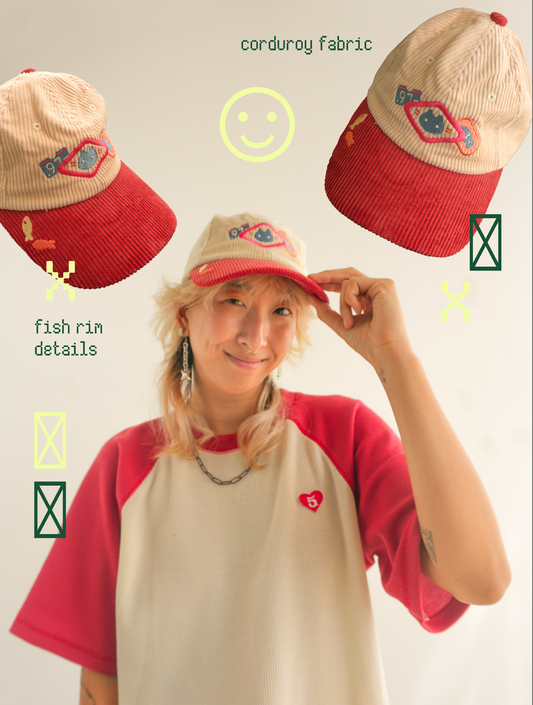 Cat Corduroy Cap