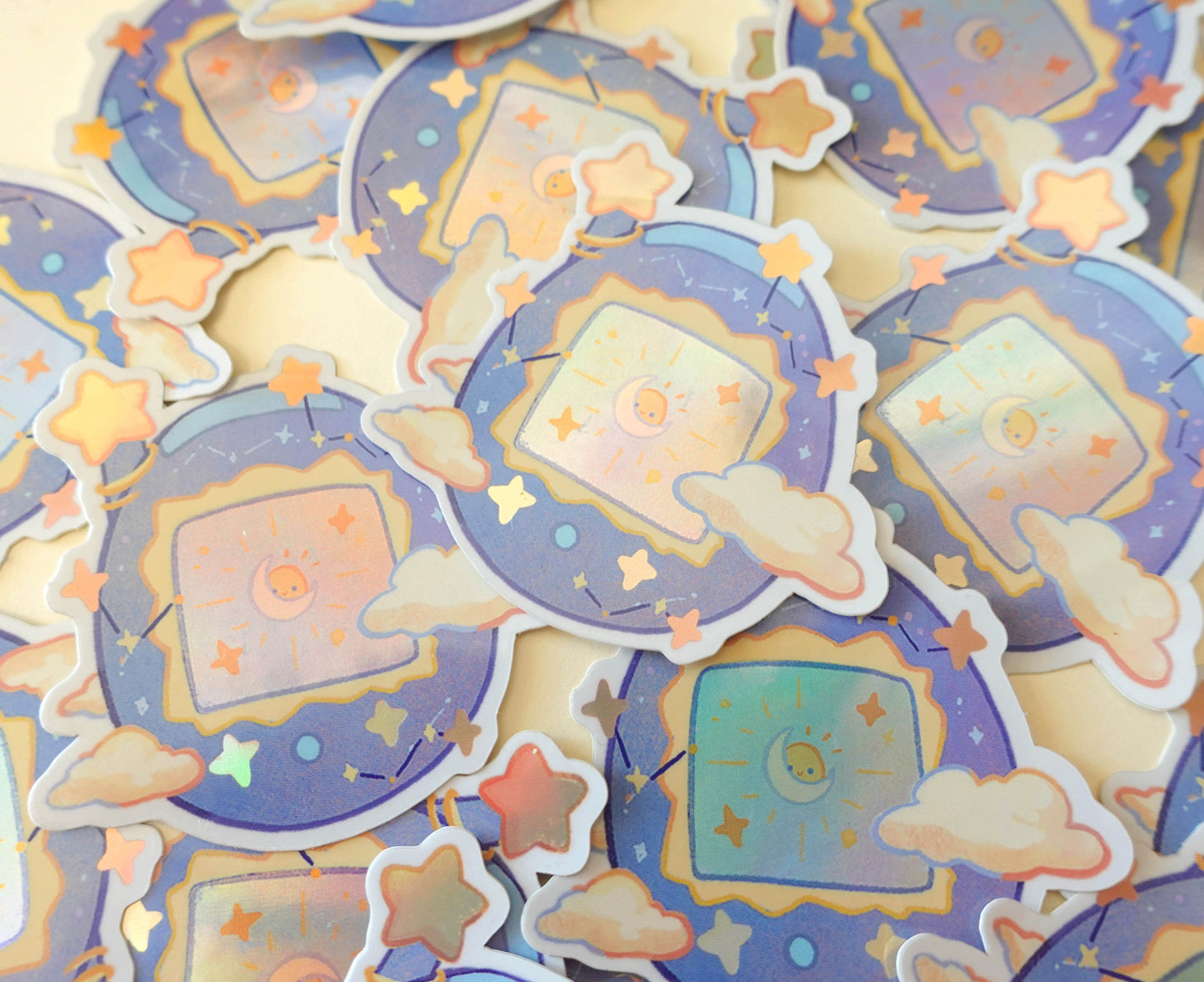 Starry Night Holo Tamagotchi Sticker~