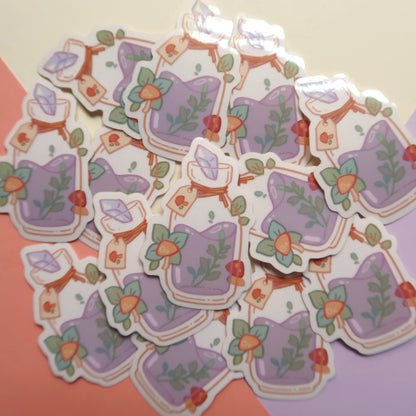 Witchy Crystal Clear Stickers