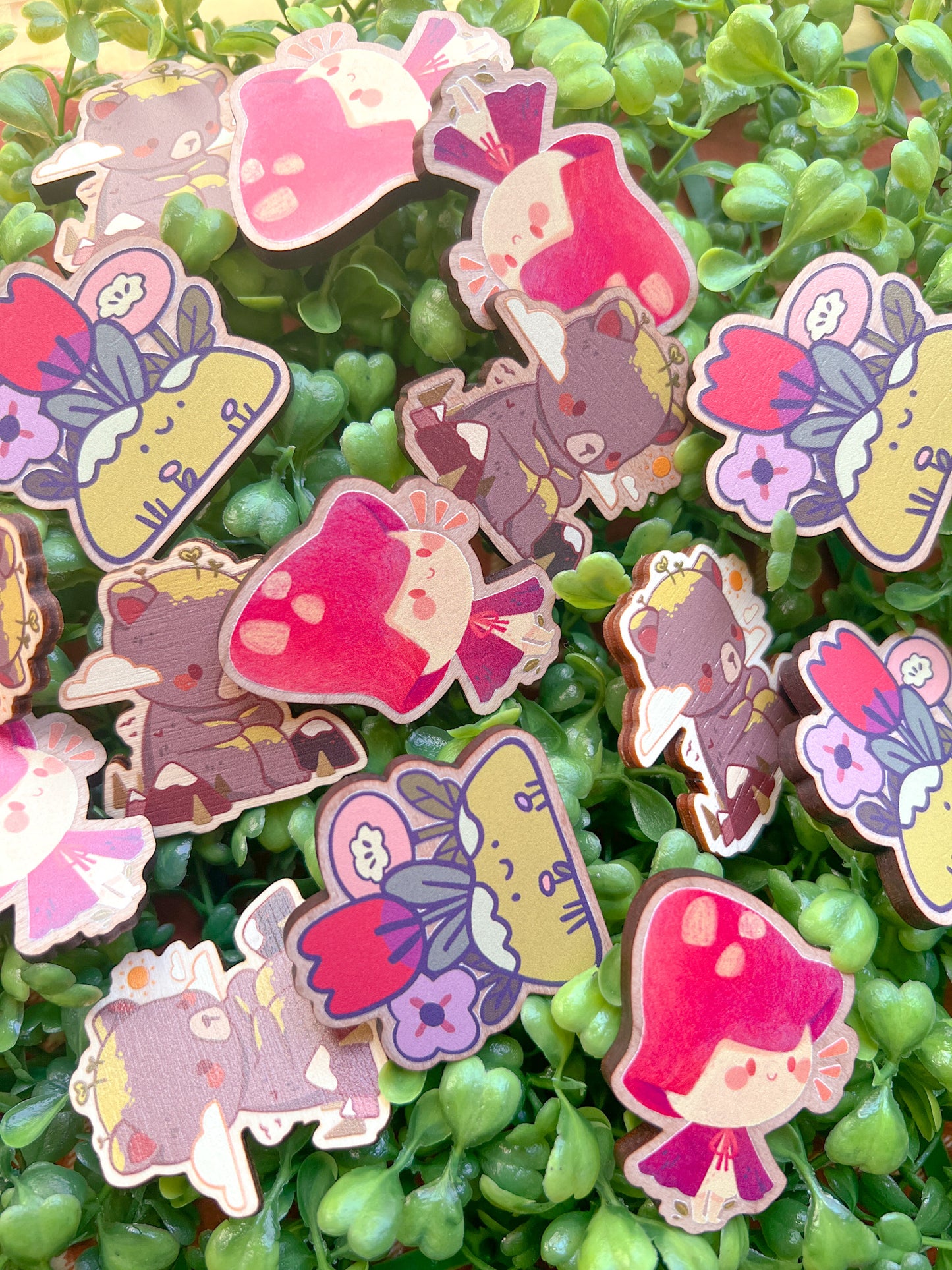 Forest Friends Wooden Pins ✿