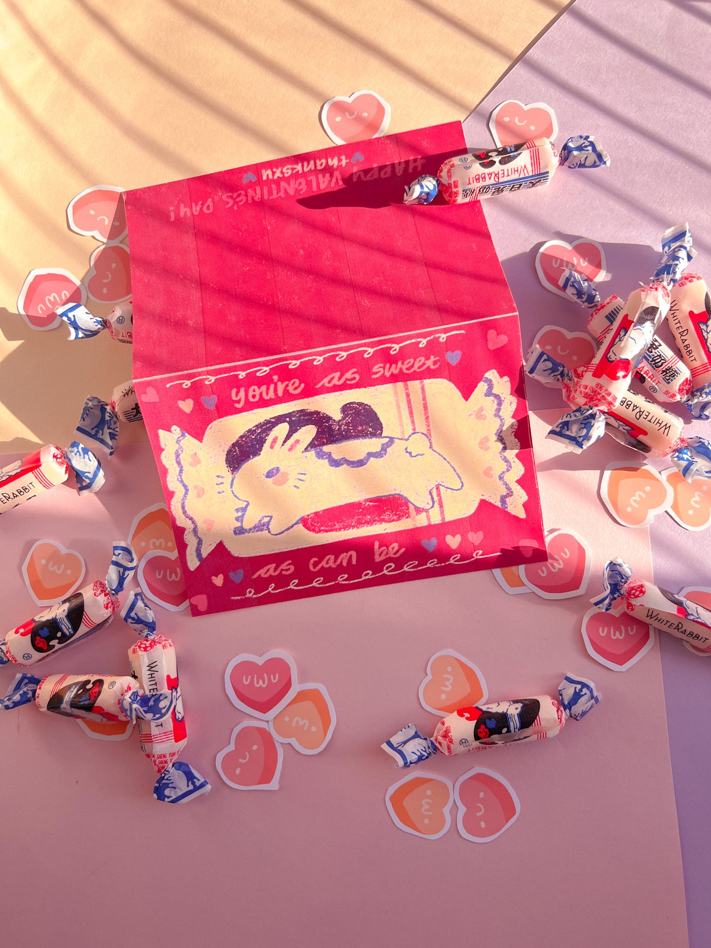 White Rabbit Candy Heart ♡ Day Cards [Digital Download]