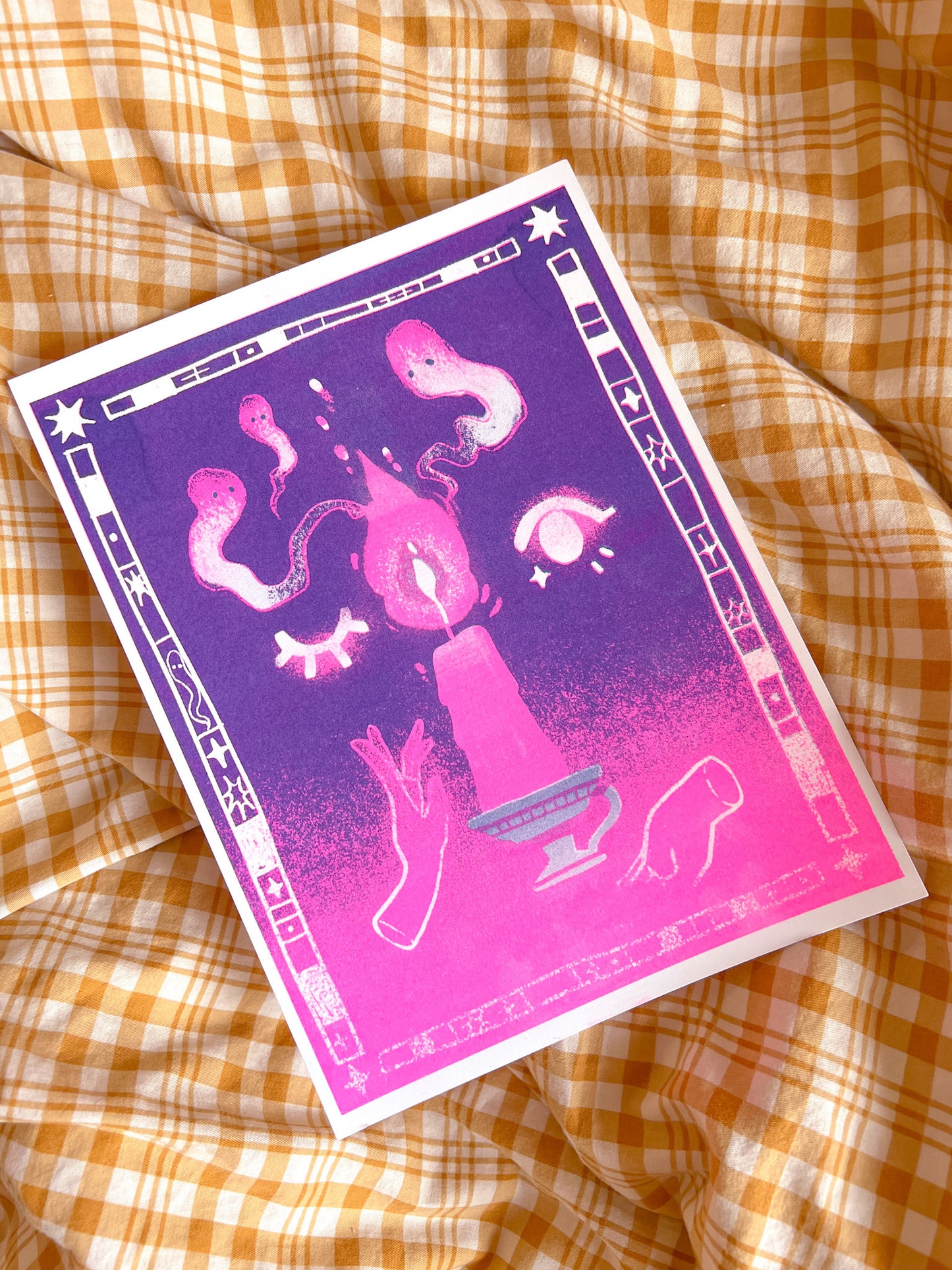 Internal Flame ✷ Neon Riso Print