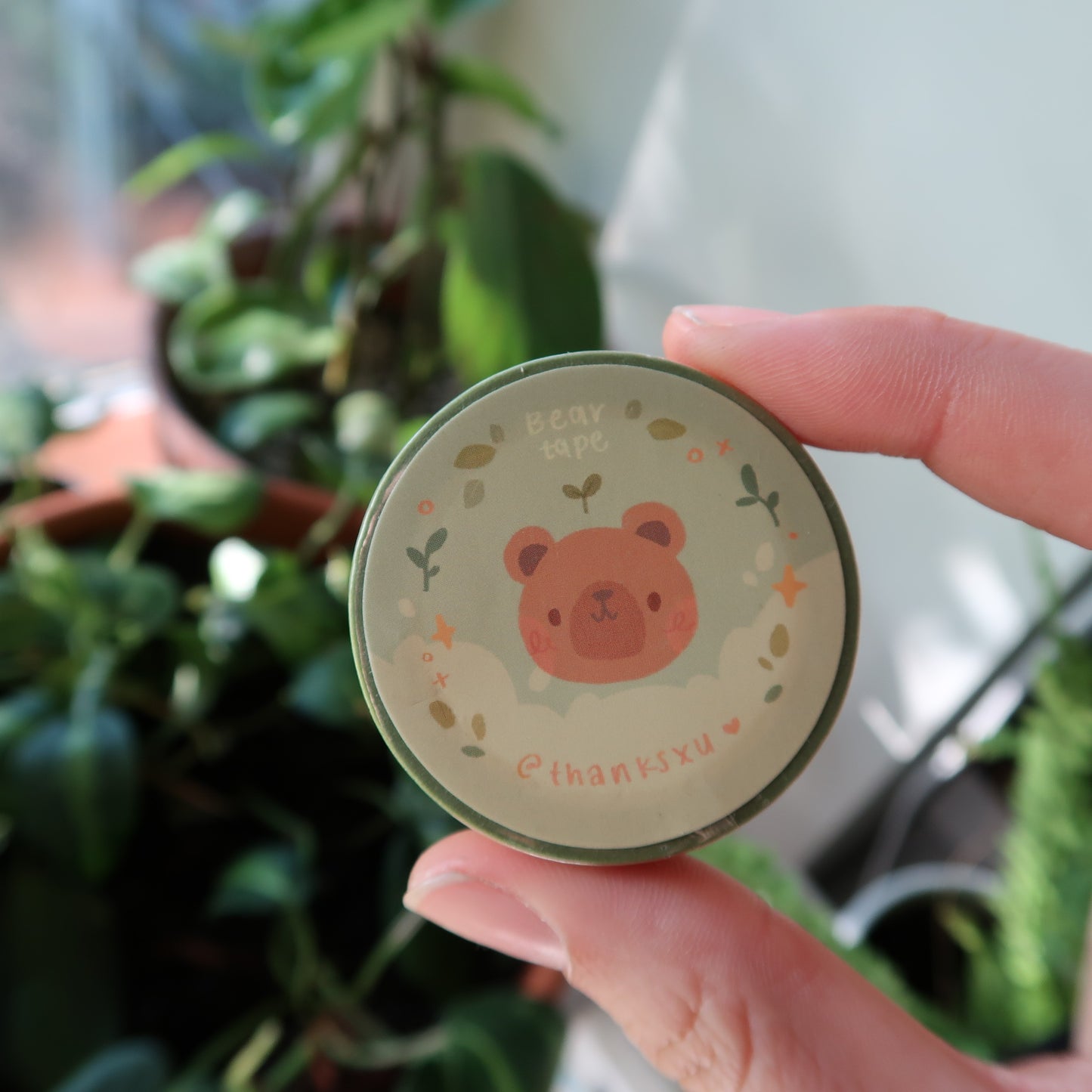 Plant & Bread Bear Washi Tape